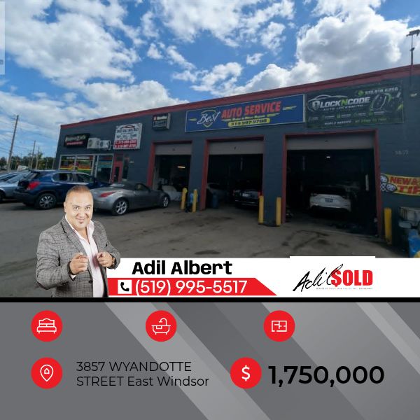 Amazing commercial building and business opportunity in the heart of Windsor, Busy automotive shop, dealership, Pizza restaurant, bodyshop and more, turn key opportunity for the right onwer